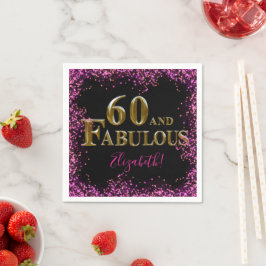 60th Birthday Serviette
