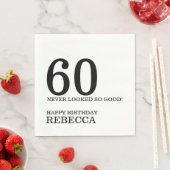 60th Birthday Serviette (Beispiel)