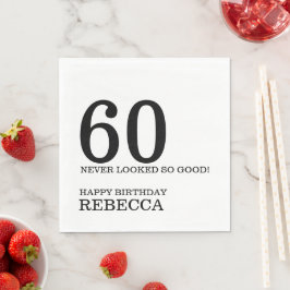 60th Birthday Serviette