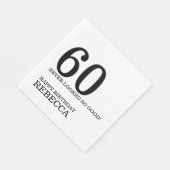 60th Birthday Serviette (Ecke)