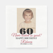 60th Birthday Serviette (Vorderseite)