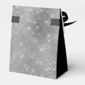 60th Birthday Silver Thank You Favor Box Geschenkschachtel (Rückseite)