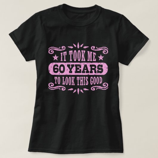 60th Birthday T-Shirt (Design vorne)