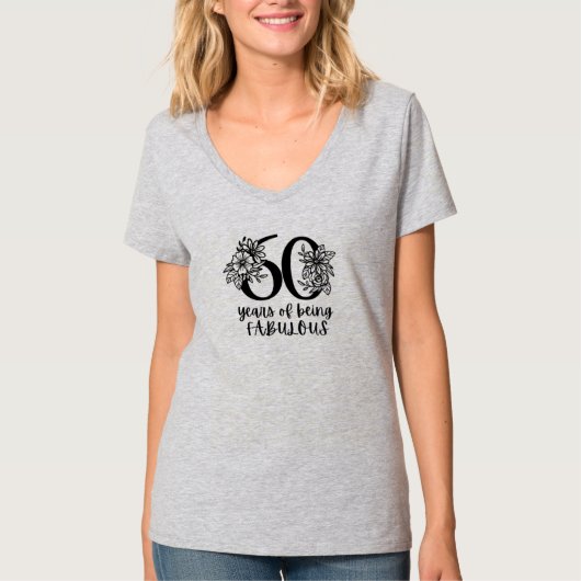 60th Birthday T-Shirt (Vorderseite)