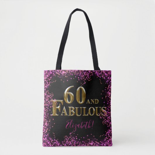 60th Birthday Tasche (Vorderseite)