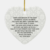 60th Diamond Anniversary Keramik Ornament (Hinten)