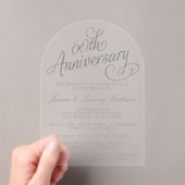 60th Diamond Wedding Anniversary Acryleinladungen (Insitu (Handheld))