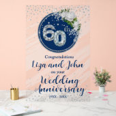 60th Diamond Wedding Anniversary Akrylylic Sign Acrylschild (Hochzeit)