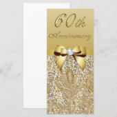 60th Diamond Wedding Anniversary Imitate Gold Sequ (Vorne/Hinten)