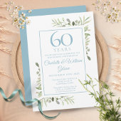 60th Diamond Wedding Jubiläumsgrün Einladung