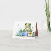 60th Frog Holiday Birthday Einladung (Rückseite)