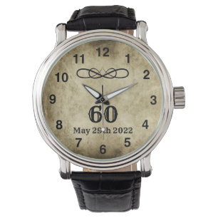 60TH Vintage-Look-Uhr Armbanduhr