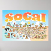 60x40 Großes SoCal-Poster Poster (Vorne)
