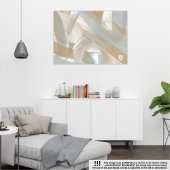 60x40" Sandy Tornado Trend Abstrakt Art Beige Leinwanddruck