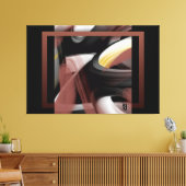 60x40" Trend Abstract Art Black White Powdery Leinwanddruck (Insitu (Wohnzimmer))