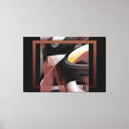 60x40" Trend Abstract Art Black White Powdery Leinwanddruck