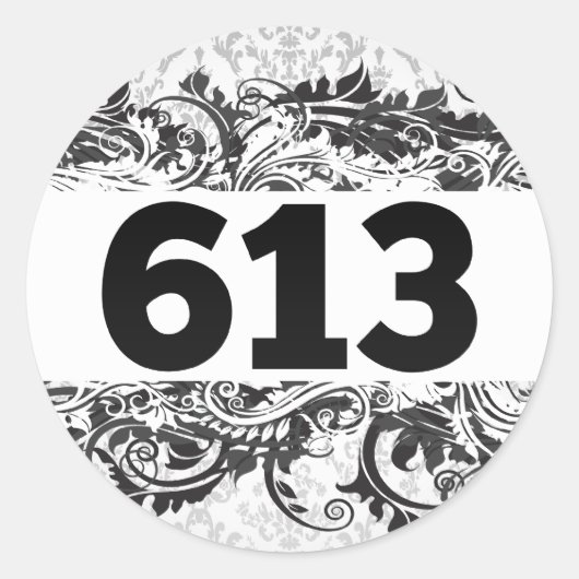 613 RUNDER AUFKLEBER (Vorderseite)