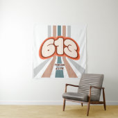 613 Thora for Life - Jüdische Funky Retro Art Wandteppich (Beispiel)