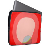 615 Rot Abstrakt Laptopschutzhülle (Vorne Rechts)