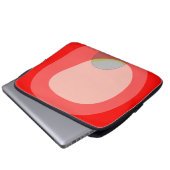 615 Rot Abstrakt Laptopschutzhülle (Vorne Knopf)