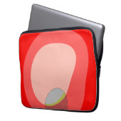615 Rot Abstrakt Laptopschutzhülle (Vorderseite Links)