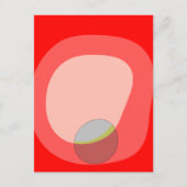 615 Rot Abstrakt Postkarte (Vorderseite)