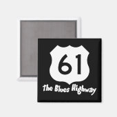 61 Blues Hwy Magnet (Vorderseite/Rückseite)