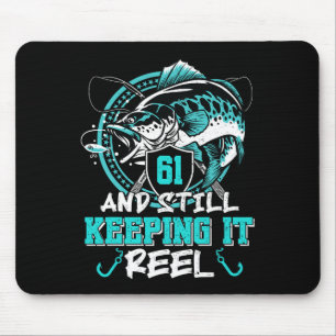 61. Geburtstag Angeln Funny 61 noch Behaltend ist  Mousepad