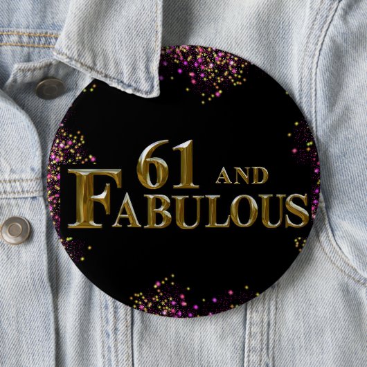 61. Geburtstag Button (Beispiel)