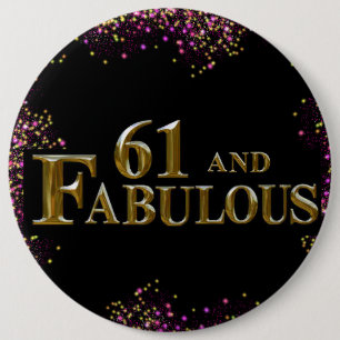 61. Geburtstag Button