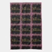 61. Geburtstag Geschirrtuch (Vertikal)