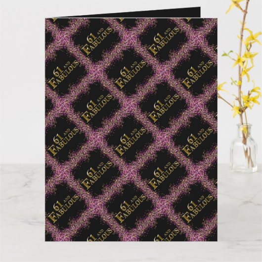 61. Geburtstag Karte (Gelbe Blume)