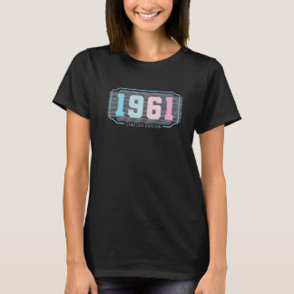 61. Geburtstag Ladys Mens 61 Jahre 1961 T-Shirt