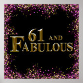 61. Geburtstag Poster (Vorne)