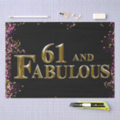 61. Geburtstag Seidenpapier (Handwerk)