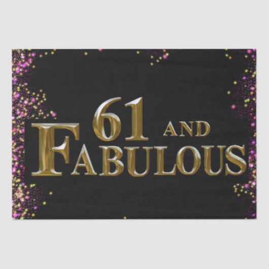 61. Geburtstag Seidenpapier (Vorderseite)