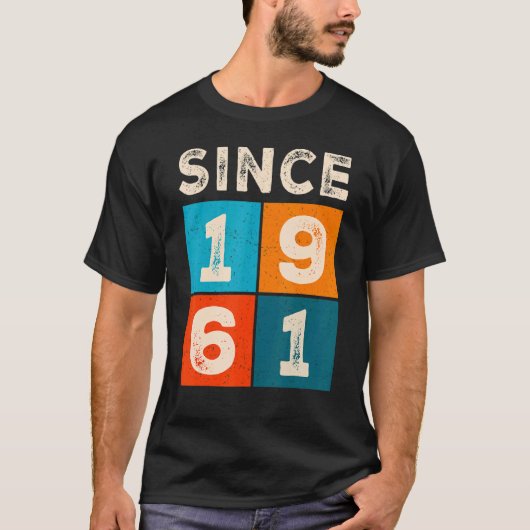 61. Geburtstag seit 1961 T-Shirt (Vorderseite)