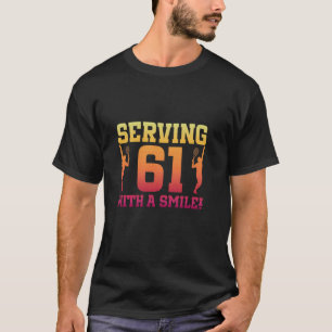 61. Geburtstag Tennis 61 Jahre Alter Tennisspieler T-Shirt