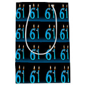 61. Geburtstagskugeln Mittlere Geschenktüte (Vorderseite)