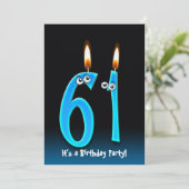 61. Geburtstagsparty Einladung (Stehend Vorderseite)