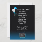 61. Geburtstagsparty Einladung (Rückseite)