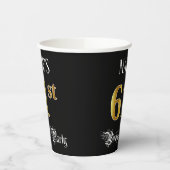 61. Geburtstagsparty - Extravagantes Script, Imita Pappbecher (Links)