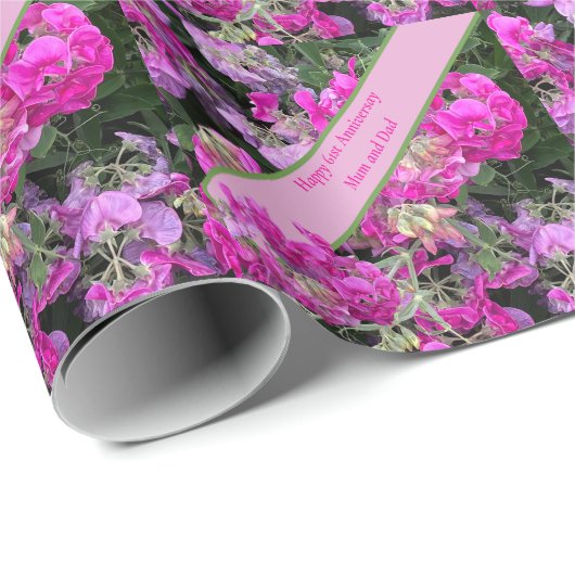 61. Hochzeit Geschenkpapier (Rolleneckpunkt)