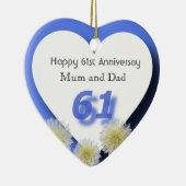 61. Hochzeit Keramik Ornament (Rechts)