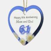 61. Hochzeit Keramik Ornament (Links)