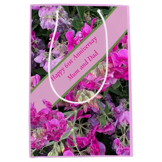 61. Hochzeit Mittlere Geschenktüte (Vorderseite)