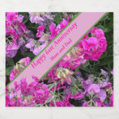 61. Hochzeit Schaumweinetikett (Einzelnes Label)