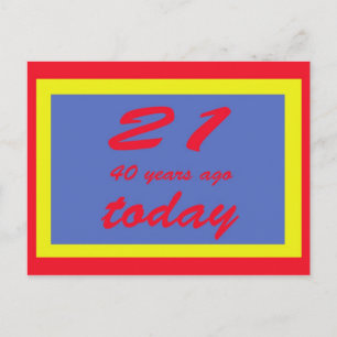 61 Jahre alt Postkarte