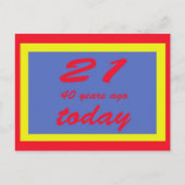 61 Jahre alt Postkarte (Vorderseite)