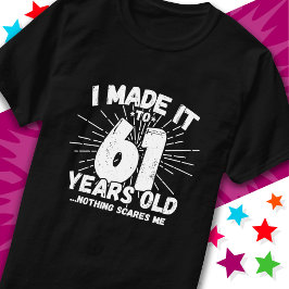 61 Jahre alt Sarcastic Meme Funny 61. Geburtstag T-Shirt